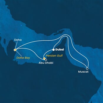 Trasa plavby CSM-DXB07A2B