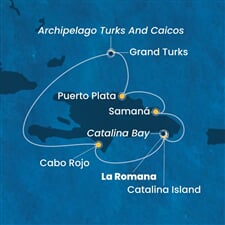 Costa Fascinosa - Dominikán.rep., Turks a Caicos (z La Romana)