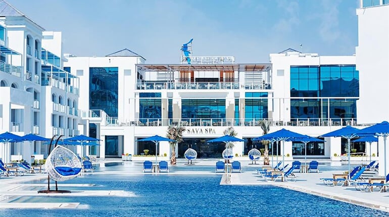 Hotel Pickalbatros Blu Spa Resort: fotografie vybavení exteriérů a interiérů ubytování.
