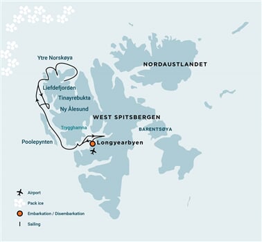 Trasa plavby Oceanwide Expedition OW-RVR06-25