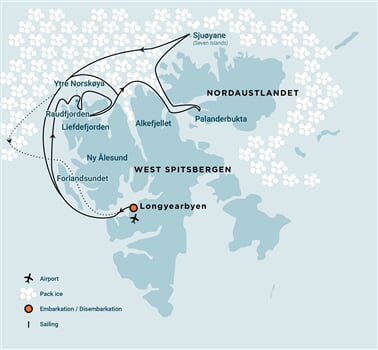 Trasa plavby Oceanwide Expedition OW-HDS02-25