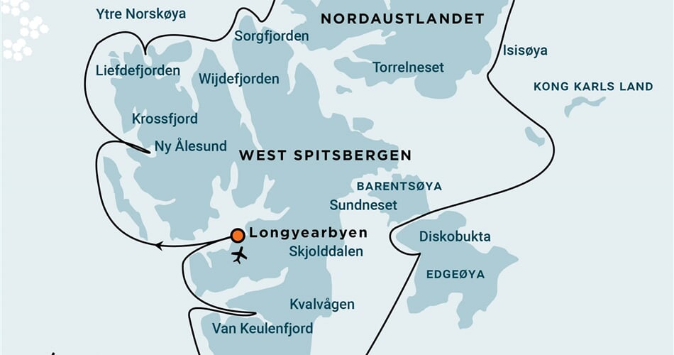 Trasa plavby Oceanwide Expedition OW-HDS10-25