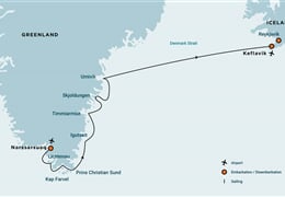 South Greenland Explorer, Aurora Borealis, Incl. flight from Copenhagen to Narsarsuaq (m/v Plancius)