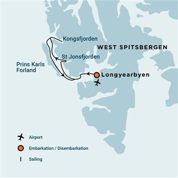 Trasa plavby Oceanwide Expedition OW-RVR02-25