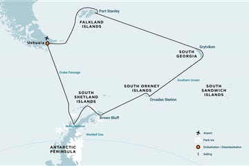 Falkland Islands - South Georgia - Antarctica (m/v Ortelius)