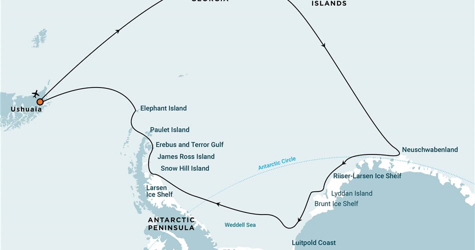 Trasa plavby Oceanwide Expedition OW-OTL29a26