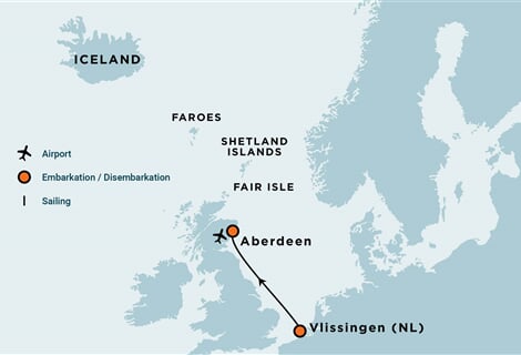 North Sea - Vlissingen to Aberdeen (m/v Ortelius)