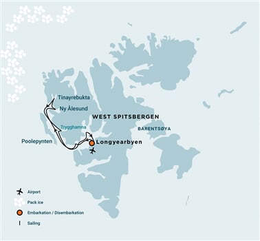 Trasa plavby Oceanwide Expedition OW-RVR08-26