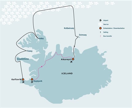 Trasa plavby Oceanwide Expedition OW-HDS02-26