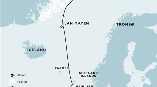 Arctic Ocean - Fair Isle, Jan Mayen, Ice edge, Spitsbergen, Birding (m/v Hondius)