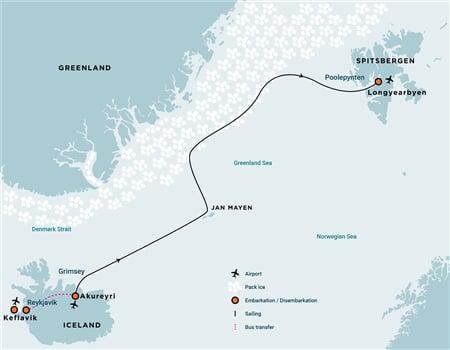 Trasa plavby Oceanwide Expedition OW-HDS03-26