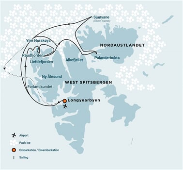 Trasa plavby Oceanwide Expedition OW-HDS04-26