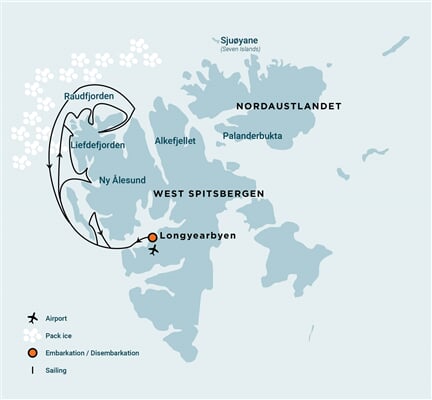 Trasa plavby Oceanwide Expedition OW-OTL05-26