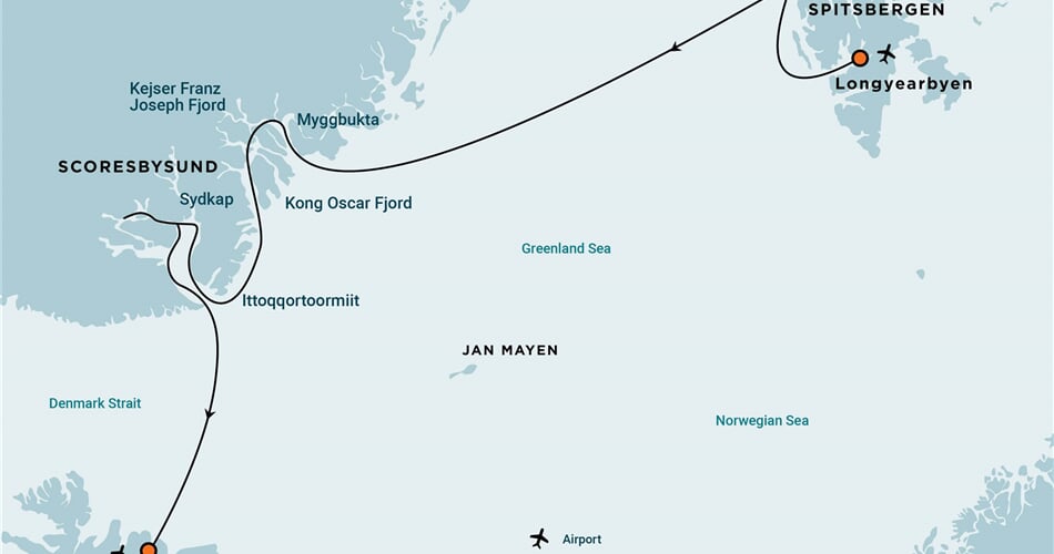 Trasa plavby Oceanwide Expedition OW-HDS10-26