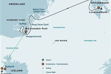 Spitsbergen - Northeast Greenland, Fly & Sail (s/v Rembrandt van Rijn)