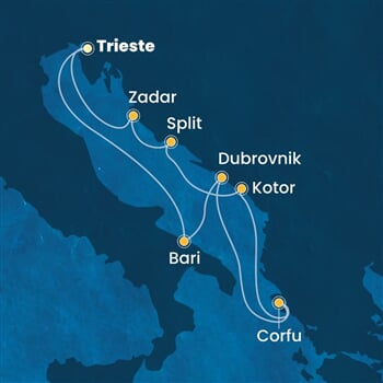 Trasa plavby CDE-TRS07A0N