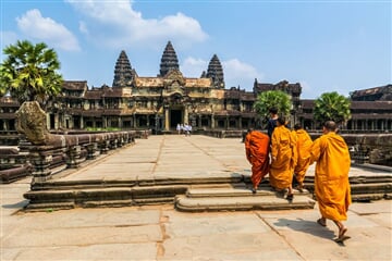 To nejlepší z Kambodže + TAJUPLNÉ CHRÁMY ANGKOR WAT + PLÁŽE OSTROVA KOH RONG (le