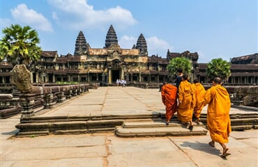 To nejlepší z Kambodže + TAJUPLNÉ CHRÁMY ANGKOR WAT + PLÁŽE OSTROVA KOH RONG (le