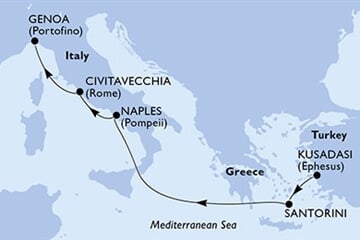 MSC DIVINA - Törökország, Görögország, Olaszország (a Kusadasi-ből)