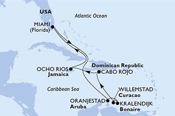 MSC DIVINA - Amerikai Egyesült Államok, Aruba, Dominikai Köztársaság, Jamaica (a Miami-ből)