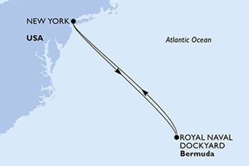 MSC MERAVIGLIA - Amerikai Egyesült Államok, Bermuda (a New York-ből)