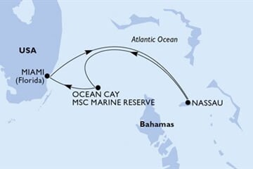 MSC SEASIDE - Amerikai Egyesült Államok, Bahamaszigetek (a Miami-ből)