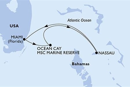 MSC SEASIDE - Amerikai Egyesült Államok, Bahamaszigetek (a Miami-ből)