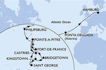 MSC VIRTUOSA - Martinique, Guadeloupe, Saint Lucia, Barbados, Saint Vincentés és Grenadine, ... (a Fort-de-France-ből)