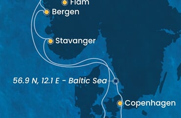 Costa Diadema - Německo, Dánsko, Norsko (z Kielu)