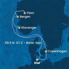 Costa Diadema - Německo, Dánsko, Norsko (z Kielu)