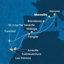 Costa Fortuna - Francie, Itálie, Španělsko, Maroko, Portugalsko (z Marseille)