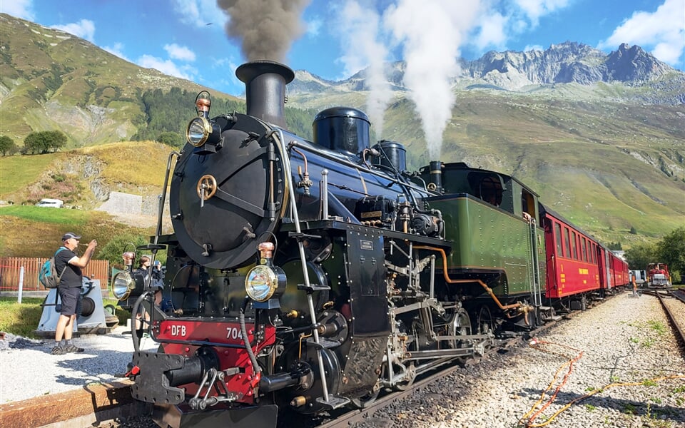 Parní vlak Furka 01