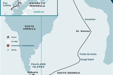 Atlantic Odyssey incl. Antarctic Peninsula to Cape Verde (m/v Plancius)