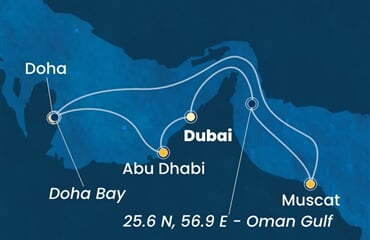 Costa Smeralda - Arabské emiráty, Omán, Katar (z Dubaje)