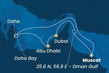 Costa Smeralda - Omán, Katar, Arabské emiráty (Maskat)