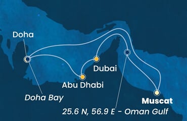 Costa Smeralda - Omán, Katar, Arabské emiráty (Maskat)