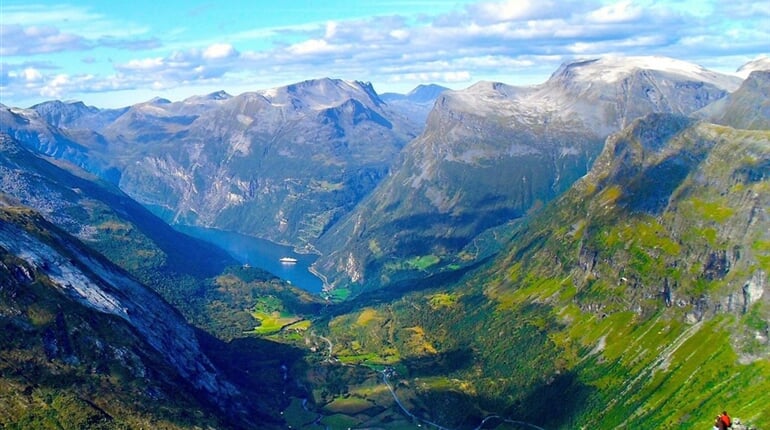 Norsko - Dalsnibba a Geiranger fjord