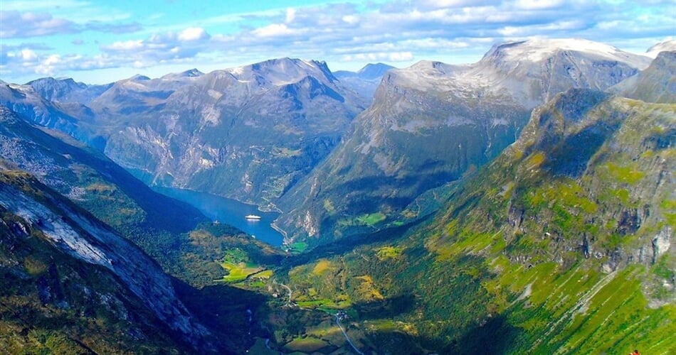 Norsko - Dalsnibba a Geiranger fjord