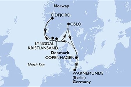 MSC Magnifica - Německo, Norsko, Dánsko (Warnemünde)