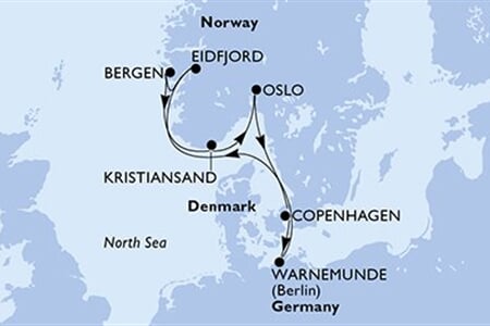 MSC Magnifica - Německo, Norsko, Dánsko (Warnemünde)