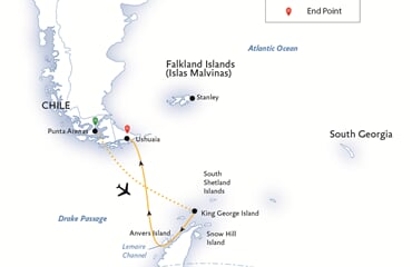 Antarctic Express: Fly South, Cruise North (World Explorer)