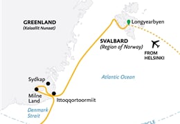 Three Arctic Islands: Iceland, Greenland, Spitsbergen (Ultramarine)