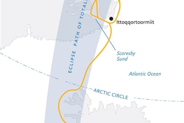 Iceland to Greenland: Total Solar Eclipse (Ultramarine)