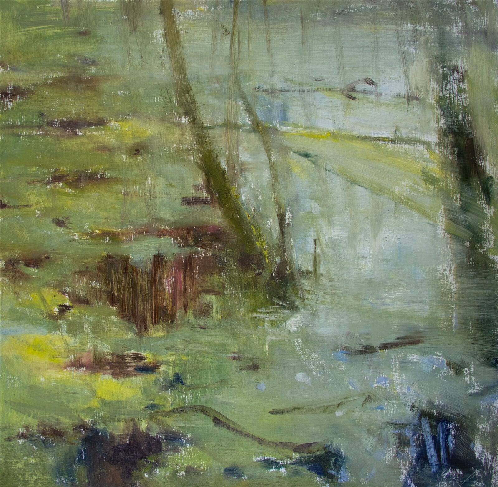 Adéla Topolová: Vodní koberec, 60 × 60 cm