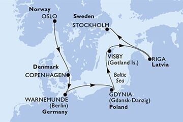 MSC Magnifica - Norsko, Dánsko, Německo, Polsko, Švédsko, ... (Oslo)