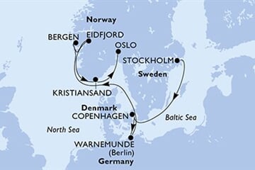 MSC Magnifica - Švédsko, Dánsko, Německo, Norsko (ze Stockholmu)