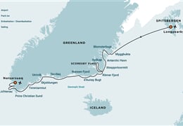 East and South Greenland Explorer, Aurora Borealis, Incl. flight from Narsarsuaq to Copenhagen (m/v Plancius)