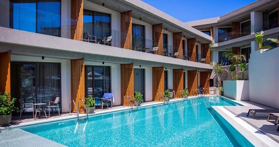 Hotel Sunset Boutique & Spa: fotografie vybavení exteriérů a interiérů ubytování.