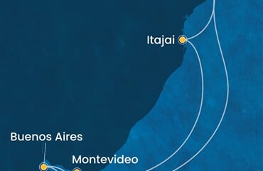 Costa Diadema - Brazílie, Argentina, Uruguay (Santos)