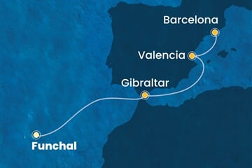 Costa Fortuna - Portugalsko, Velká Británie, Španělsko (Funchal)